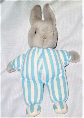 Vintage Goodnight Moon Bunny Rabbit Plush Eden 1991 15 " Margaret Wise Brown Pjs