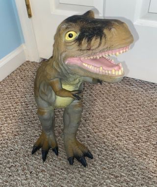T - Rex Dinosaur Toys R Us Maidenhead Large Rubber Figure Toy 18 " Long - 11 " High