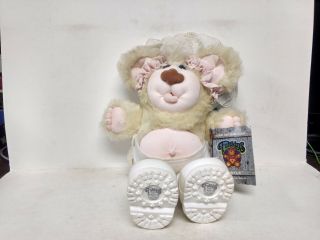 Furskins Thistle By Xavier Roberts Baby Bear Pink With White Shoes Ds311