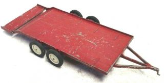 Rare Vintage 1965 International Tractor Low Boy Beaver Tail Trailer Farm Toy