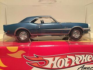 1/43 Scale 1968 Chevrolet Camaro Rs/ss - 396 Coupe - Blue Chrome Ext/black Int
