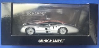 1:43 Minichamps Mercedes W196 Fangio 1 Silver 1954 Le 1 Of 2688 Diecast Car Box