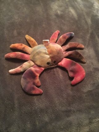 Claude The Crab Ty Beanie Baby Made With Pvc Pellets
