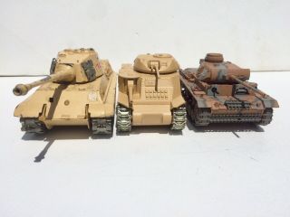 3 Tanks Solido Polistil King Tiger Konigstiger Grant 1/43 1/50 Tank Panzer
