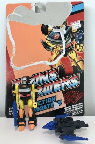 Transformers Action Masters Jackpot & Sights Figures With Card 1989