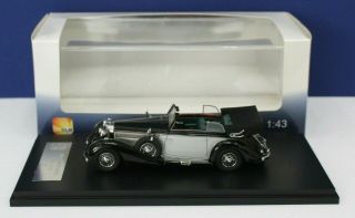 Glm 205301 1:43 Resin 1937 Mercedes Benz 540k Cabriolet B Black Silv Nm Boxed Db