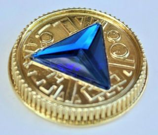 Blue Crystal Coin - Gold Made For Bandai Legacy Morpher