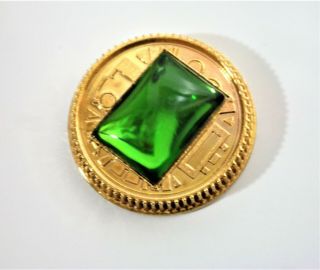 Green Crystal Coin - Gold Made for Bandai Legacy Morpher 2