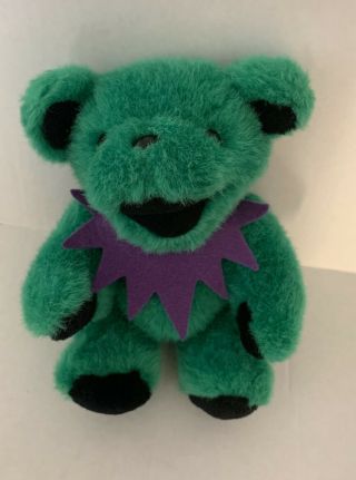 Steven Smith Grateful Dead Dancing Bear Green Plush 1990 Stuffed Animal