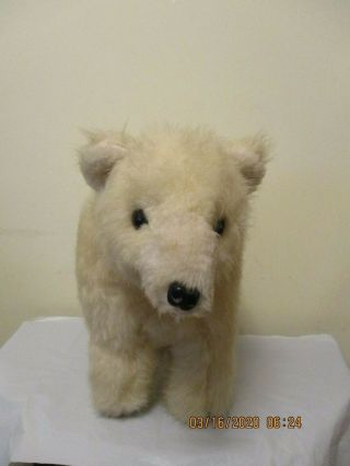 Vintage Hen House Standing/all Fours Stuffed Plush Polar Bear 14 " X 20 "