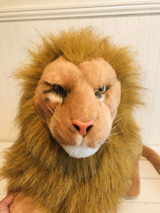 Best Made Toys Large Plush Lion Stuffed Toy 26” Safari Africa Jungle