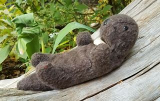 Vintage Sea Otter Stuffed Animal Antique Plush R.  Dankin & Co.  Pillow Pets