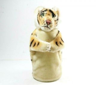 Vintage Steif Mohair Tiger Hand Puppet