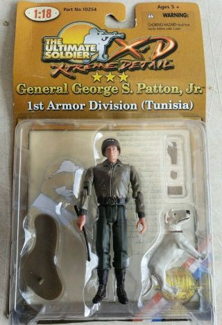 Ultimate Soldier General George Patton 1:18 Scale 1st Armor Division Tunisia 11