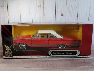 Road Signature 1964 Mercury Marauder 1:18 Scale Diecast Metal Model Car Red