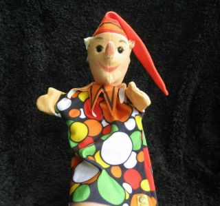 Vintage 1991 German Steiff Human Clown Elf Man Boy Plush Puppet Stuffed Toy