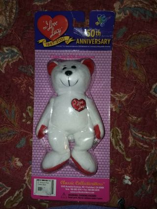 I Love Lucy Beanie Baby 50th Year Anniversary Edition