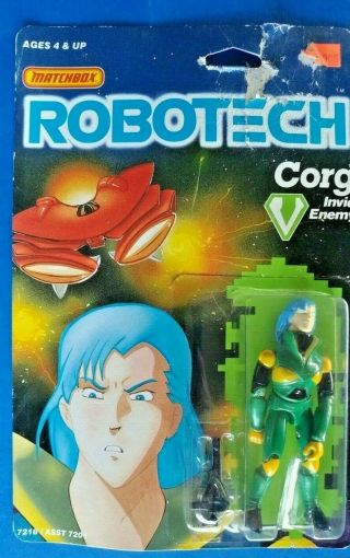 1985 Matchbox Robotech Corg Invid Enemy On Card