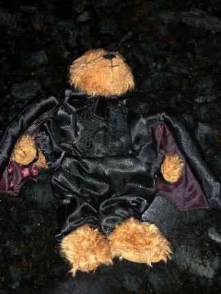 Ty Attic Treasure - Vlad The Halloween Vampire Bear - With Tags - Retired