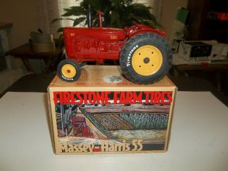 1/16 Massey Harris 55 Firestone Tires Limited Edition Farm Toy Tractor Nib