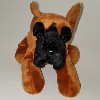 Aurora Great Dane Black Brown Puppy Dog Plush Stuffed Toy Realistic Gord Flopsie