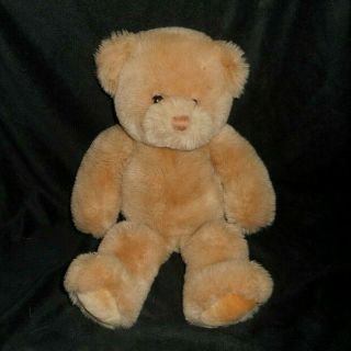 15 " Vintage 1985 Gund Baby Light Brown Teddy Bear Stuffed Plush Animal Toy Lovey
