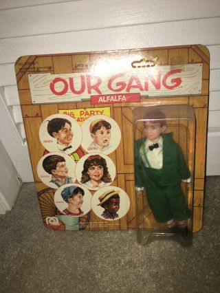 Mego 1975 Our Gang The Little Rascals Alfalfa Action Figure Doll On Card