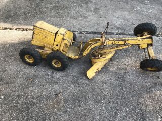 Vintage 1950 ' s Doepke Model Toys - Yellow Adams Road Grader - Parts Only 2