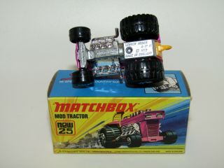 Matchbox Superfast No 25 Mod Tractor Unpainted Base Mib Rare