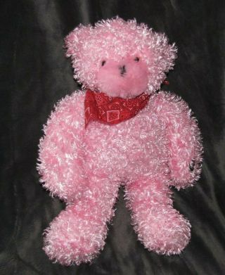 Cepia Gloe Glo Glow E Stuffed Plush Pink Color Kinetic Changing Teddy Bear
