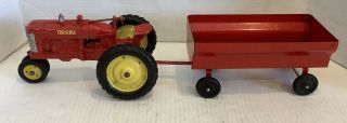 Vintage 1/16 Tru Scale Carter M Tractor And Ertl Trailer