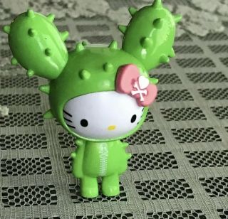 Tokidoki X Hello Kitty Sandy Vinyl Figure Cactus Green Without Packaging