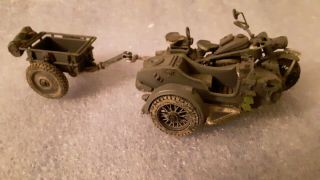 Unimax Forces Of Valor 1:32 Wwii German Army Zundapp Motorcycle & Trailer No Box
