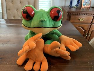 Rainforest Cafe Large 24” Green Tree Frog Cha - Cha Plush Rf Cafe Official