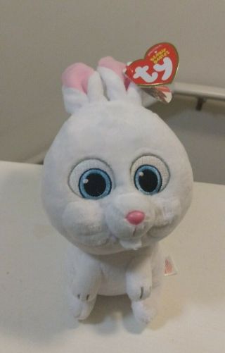 Ty Beanie Babies Easter Bunny Rabbit Secret Life Of Pets Snowball 9 " Size Nwt