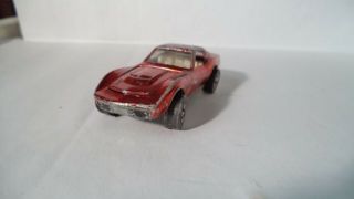 Vintage Hot Wheels Redlines USA 1968 Custom Corvette [Red] 3