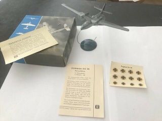 Vintage Wiking Airplane Dornier Do26 Box And Leaflets Plus Stickers