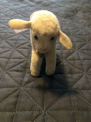 Vintage Steiff " Lamby " Wool Plush Lamb –