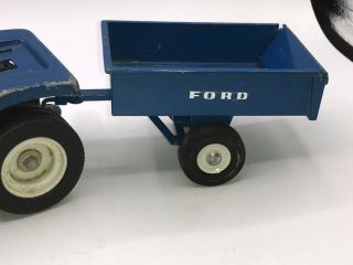 Vintage Ertl Ford LGT 145 Lawn and Garden Tractor Set w/Trailer 1/12 70 ' s. 3