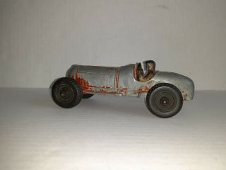 Vintage Hubley Kiddie Toy Red Race Car Diecast & Cast 5 Racer