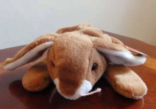 Ty Beanie Babies Baby Ears The Bunny Rabbit Pvc Style 4018 Dob 4 - 18 - 95 Mwmt