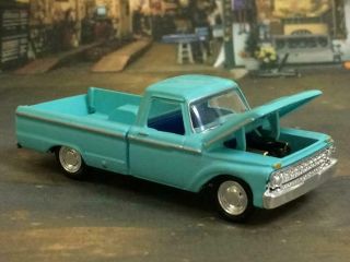 4th Gen 1961 - 1966 Ford F100 Styleside V - 8 Pickup 1/64 Scale Limited Edition C2