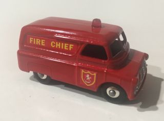 Phantom Matchbox Lesney 25 Custom Bedford Fire Chief Van With Disc Wheels.