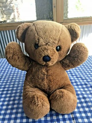 Vintage Dakin Brown Cuddles Teddy Bear Plush Stuffed Arms Up 1979 12 "