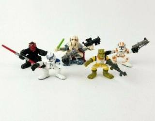 Star Wars Hasbro Galactic Heroes Darth Maul Gen Grievous Clone Troopers Bossk