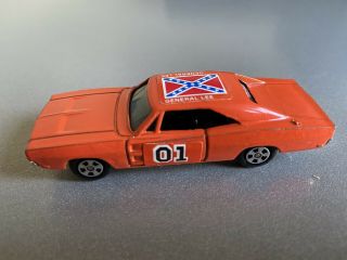 Rare USA Made Vint 1981 ERTL Dukes of Hazzard General Lee 69 Dodge Charger 1:64 2