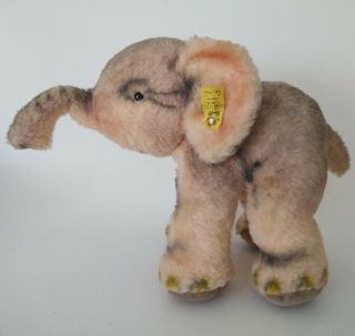 Steiff Vintage Elephant Cosy Trampy Austria Plush Stuffed Animal 12 "