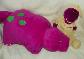 Barney Dinosaur Pillow Pet & Beanbag Plush Sleeper
