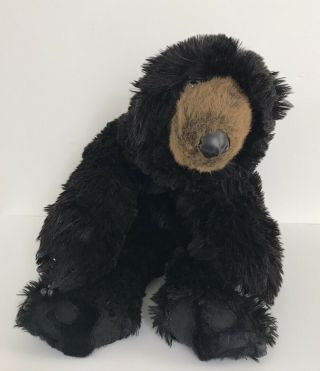 Ditz Designs Black Bear Stuffed Toy Hugs Rug Plush Floppy Weighted Beanie 26”