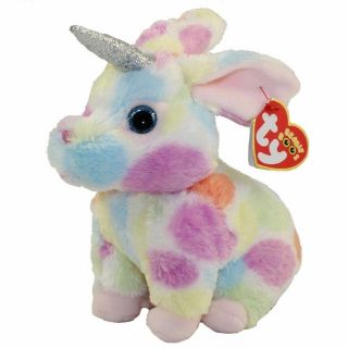 Ty Beanie Babies Boos Begonia Easter Unibunny Bunny Rabbit With Tags